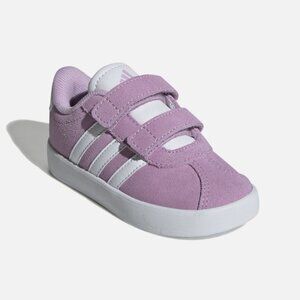 Adidas VL Court 3.0 Bliss Lilac Cloud White Toddler Sneakers Size 9K
